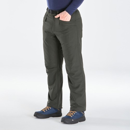 Pantalon de nieve Efecto Perlante U-Warm Hombre Quechua -Verde