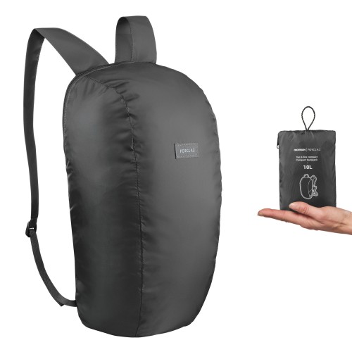 Mochila plegable 10L - Negro