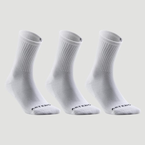 Calcetines de tenis x3 pares ARTENG0 RH100 - Blanco