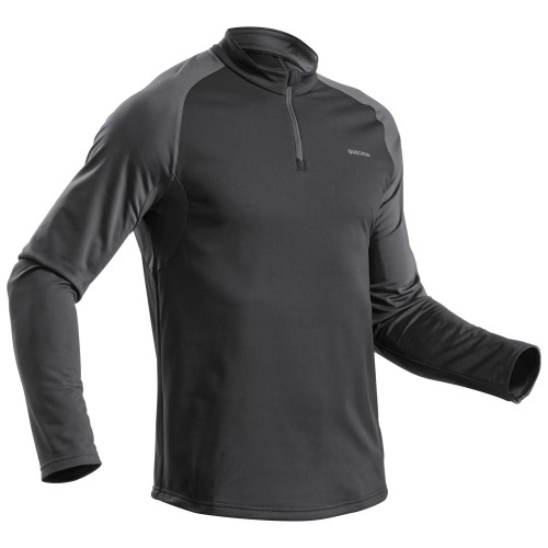 Camiseta calida manga larga QU3CHUA SH100 Hombre - Negro