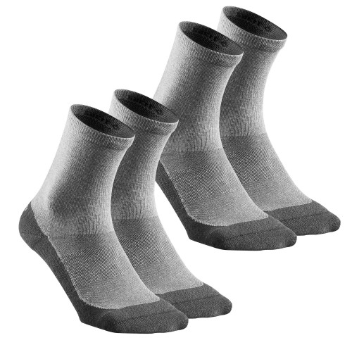 Calcetines altos 2 pares Hike 50 - Gris Carbon