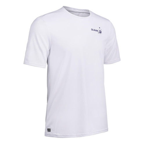 Camiseta UPF50+ Manga Corta Top 0LAIAN Hombre Blanco