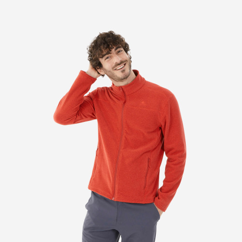 Chaqueta Polar QUECHUA MH120 Hombre - Rojo pimiento